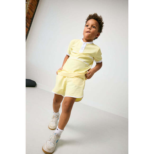 Boys Retro Super Short Unlined, Lemon
