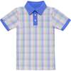 Boys Polo Shirt, Gingham - Polo Shirts - 1 - thumbnail