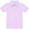 Boys Polo Shirt, Lavender Blossom - Polo Shirts - 1 - thumbnail