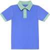 Boys Polo Shirt, Sky Blue - Polo Shirts - 1 - thumbnail