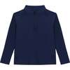 Boys Half Zip, Navy - Sweatshirts - 1 - thumbnail