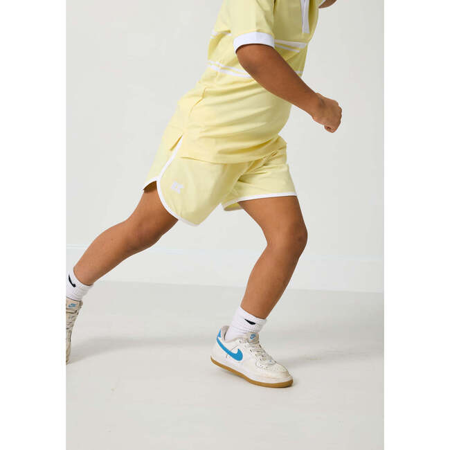 Boys Retro Super Short Unlined, Lemon - Shorts - 4
