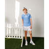 Boys Polo Shirt, Sky Blue Baseline - Polo Shirts - 4