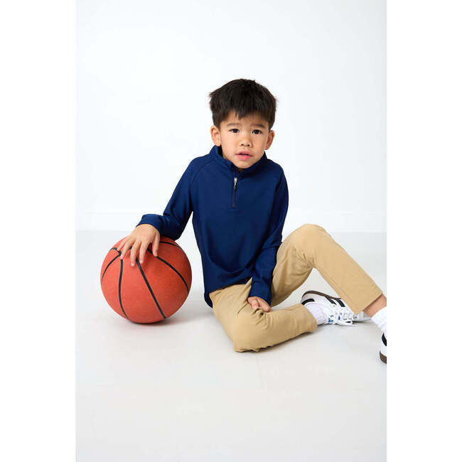 Boys Half Zip, Navy - Sweatshirts - 3