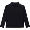Boys Half Zip, Black - Sweatshirts - 1 - thumbnail
