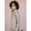 Boys Half Zip, Khaki - Sweatshirts - 2