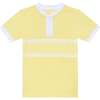 Boys Blade Shirt, Lemon Stripe - Polo Shirts - 1 - thumbnail