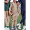 Boys Half Zip, Khaki - Sweatshirts - 3