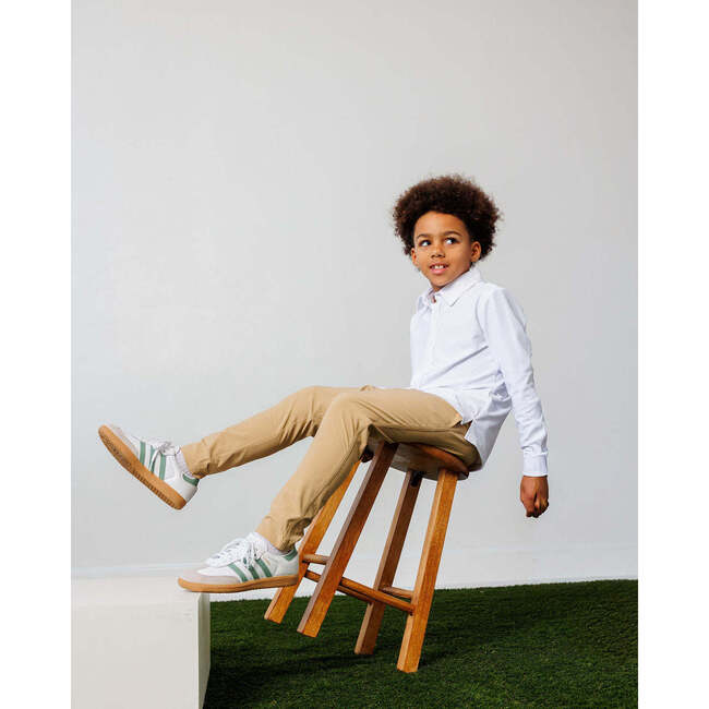 Boys Dress Shirt, White - Button Downs - 4