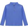 Boys Half Zip, Sky Blue - Sweatshirts - 1 - thumbnail