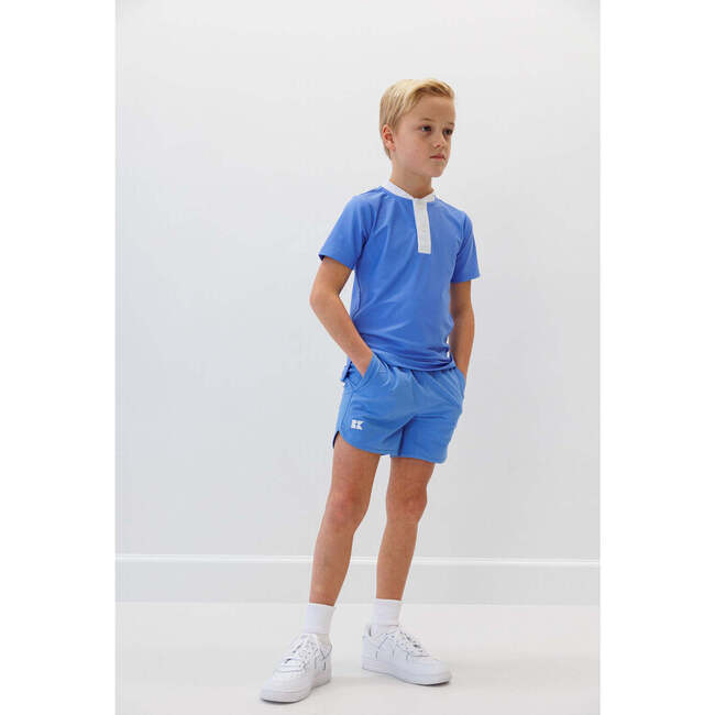Boys Super Short Lined, Sky Blue - Shorts - 3