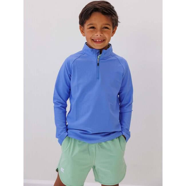 Boys Half Zip, Sky Blue