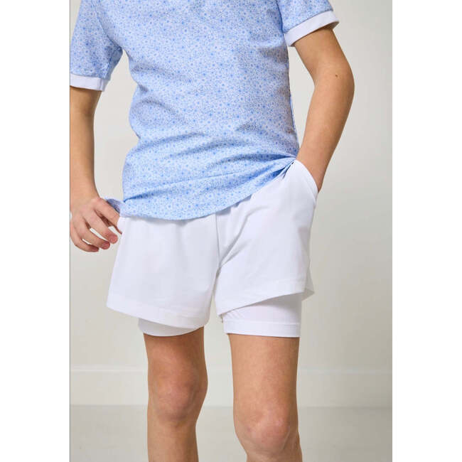 Boys Running Short, White