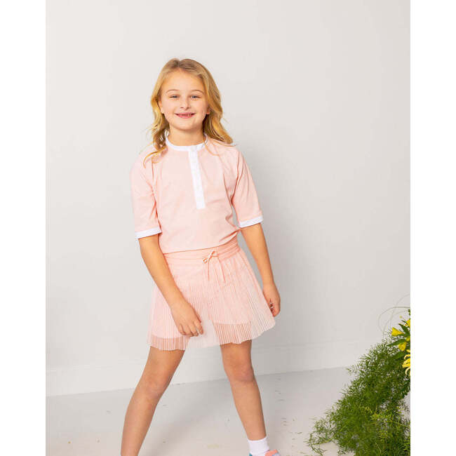 Girls Henley Top, Pink