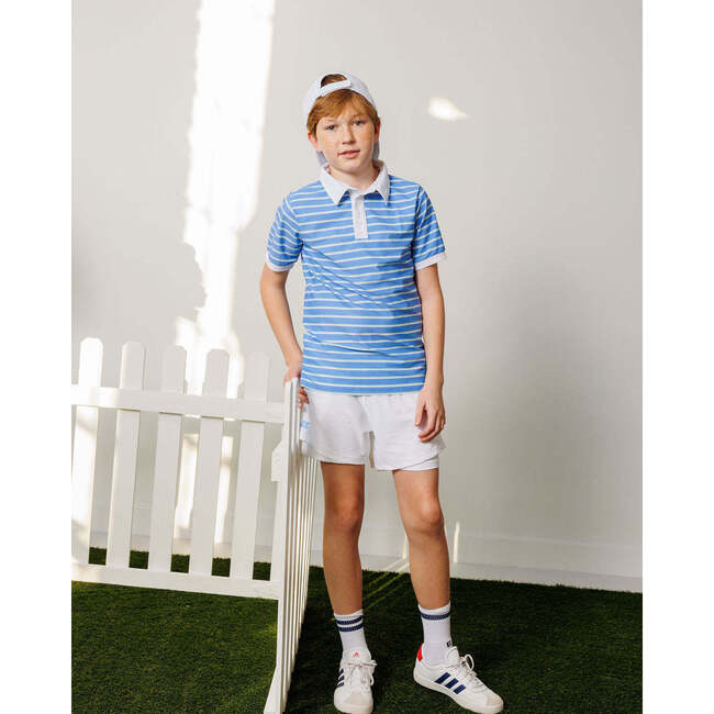 Boys Running Short, White - Shorts - 4