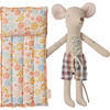 Beach mouse with air mattress, Dad - Flower - Dolls - 1 - thumbnail