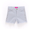 Tween Twill Stud Short In Cloud Blue - Shorts - 1 - thumbnail