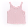 Tween Pointelle Tank In Peony Pink - Tank Tops - 1 - thumbnail