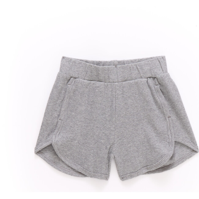 Tween Rib Shorts In Collegiate Gray