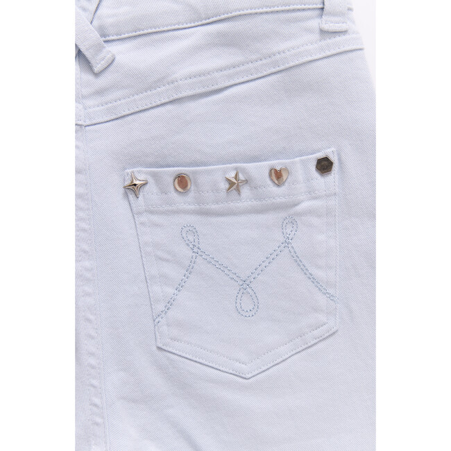 Tween Twill Stud Short In Cloud Blue - Shorts - 4