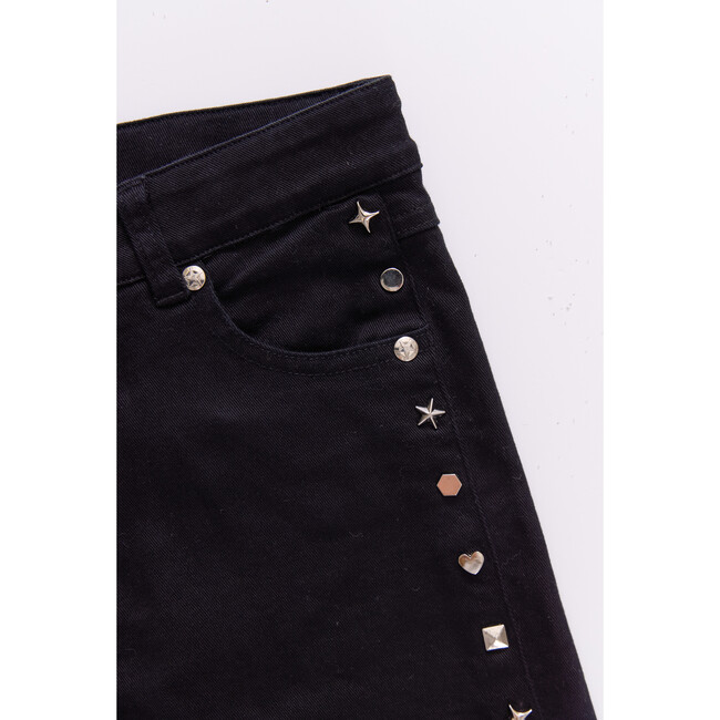 Tween Twill Stud Short In Black - Shorts - 5