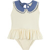 Mipounet SS26 Olie, Swimwear (Ecru/Blue) - One Pieces - 1 - thumbnail