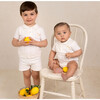 Boys Lemon Knit Set Ivory - Mixed Apparel Set - 2
