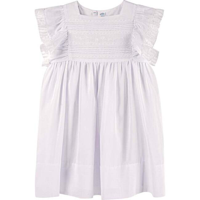 White Voile & Lace Princess Wedding Dress White