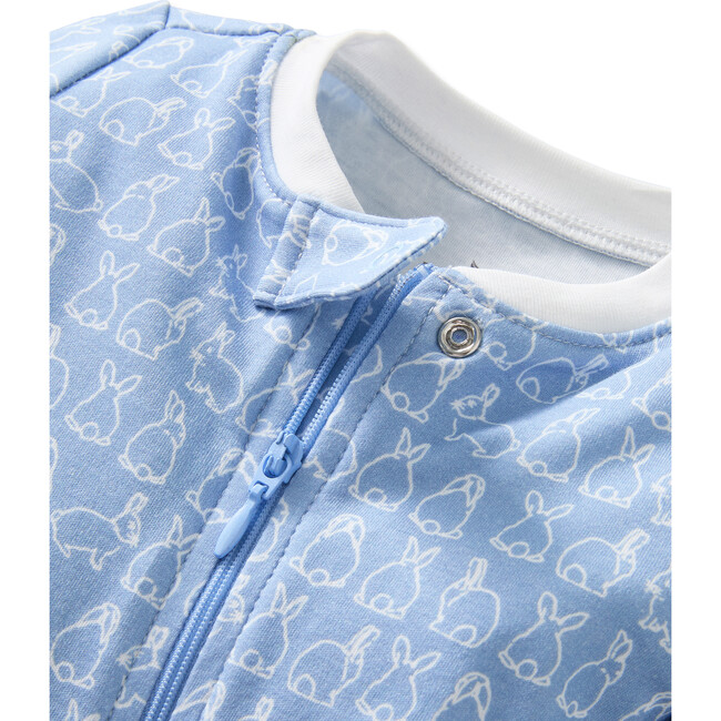 Infant Pima Romper in Hoppy Days Blue