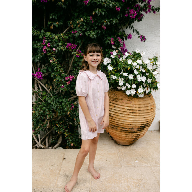 Pippa Dress, Soft Rose Stripe