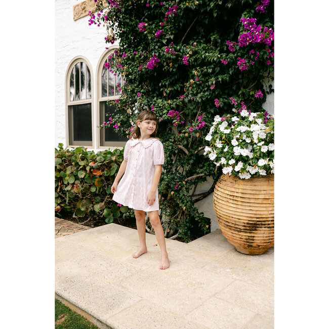 Pippa Dress, Soft Rose Stripe