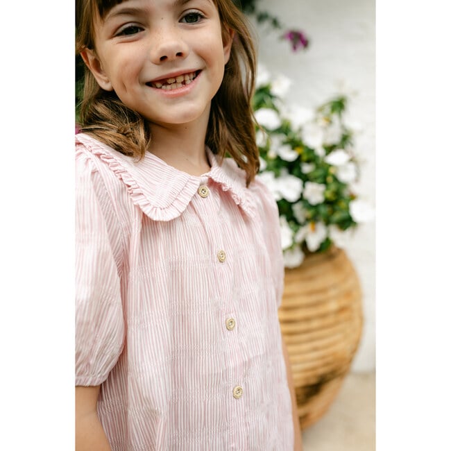 Pippa Dress, Soft Rose Stripe - Dresses - 3