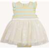 Lemon Cream Strp Flutter Sleeve Tutu Bodysuit Dress - Dresses - 1 - thumbnail