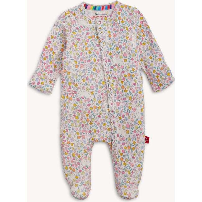 Bunny Blossom Modal Magnetic Ruffle Footie