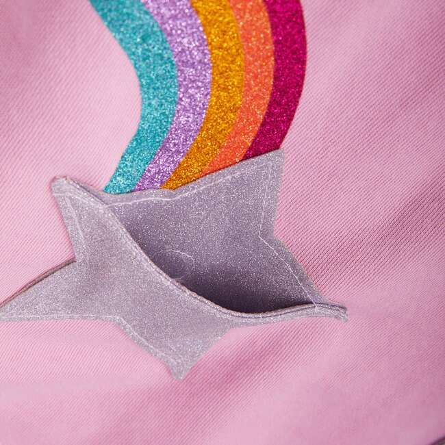 Fidget Pocket L/S Ruffle Dresss, Star Pkt