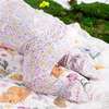 Bunny Blossom Modal Magnetic Ruffle Footie - Footie Pajamas - 3