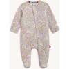 Bunny Blossom Modal Magnetic Ruffle Footie - Footie Pajamas - 4