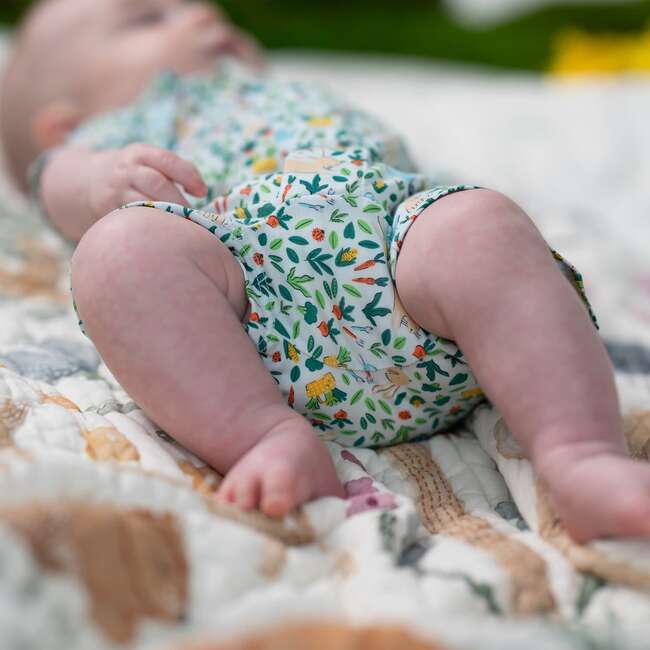 Bunny Garden Modal Mag Polo Pocket Short Romp - Rompers - 3