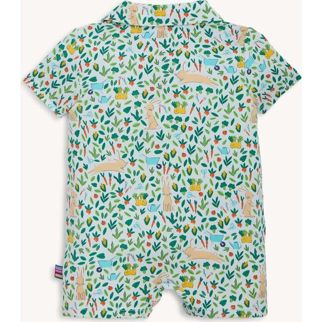 Bunny Garden Modal Mag Polo Pocket Short Romp - Rompers - 4