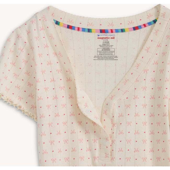 Heart & Bow Pointl Magnet Women S/S Long Pants