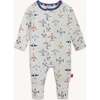 Just Plane Fun Modal Magnetic Convertible Coverall - Footie Pajamas - 1 - thumbnail