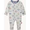 Just Plane Fun Modal Magnetic Convertible Coverall - Footie Pajamas - 2