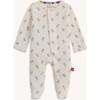 Floral Chicken Tender Org Cot Magnetic Footie - Footie Pajamas - 1 - thumbnail