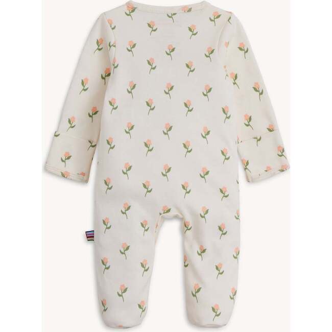 Floral Chicken Tender Org Cot Magnetic Footie