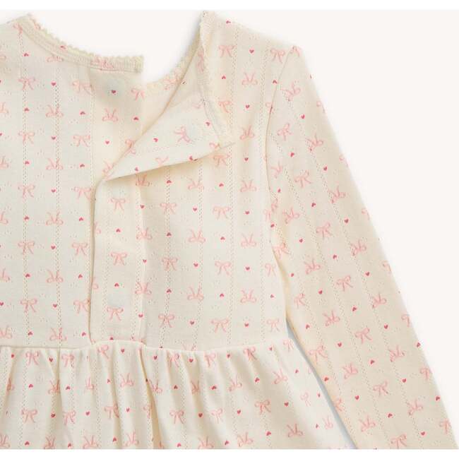 Heart & Bow Pointelle Magnetic Girls Dresss