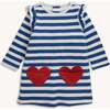 Fidget Pocket L/S Ruffle Dresss, Heart Pkt - Dresses - 1 - thumbnail