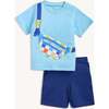 Fidget S/S Tee + Short Set, Check Bag - Mixed Apparel Set - 1 - thumbnail