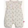 Floral Chicken Tender Org Cot Magnetic Romper - Rompers - 1 - thumbnail