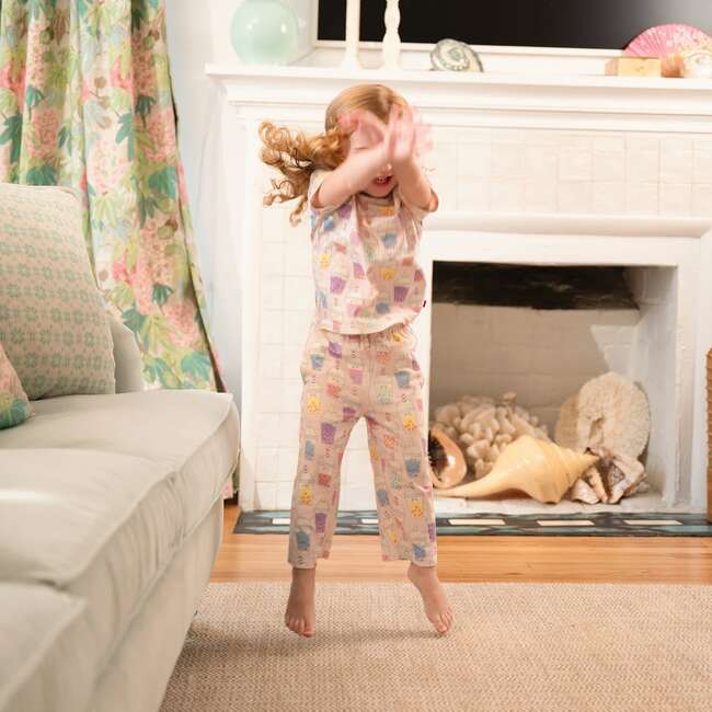 Boba Beau-Tea Right Fit Mag S/S Long Pants Pj - Pajamas - 4