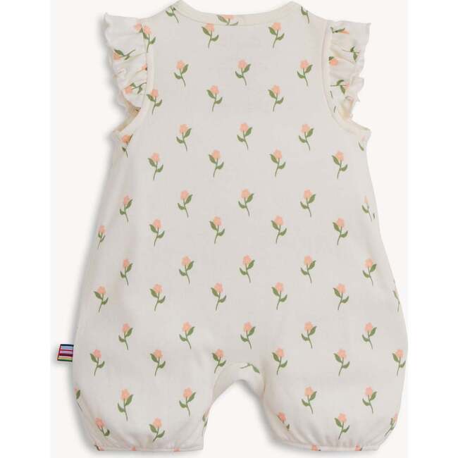 Floral Chicken Tender Org Cot Magnetic Romper